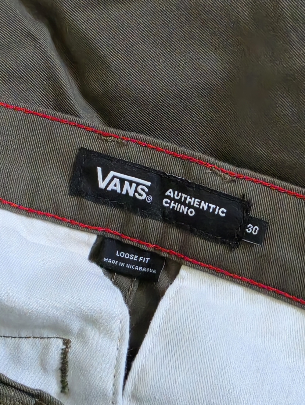 VANS Chino Pants Size 30 - Picture 4 of 8